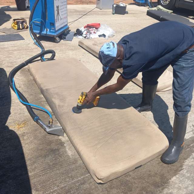Truck interior cleaning