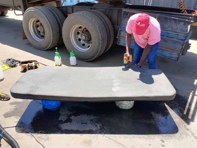 Truck interior cleaning